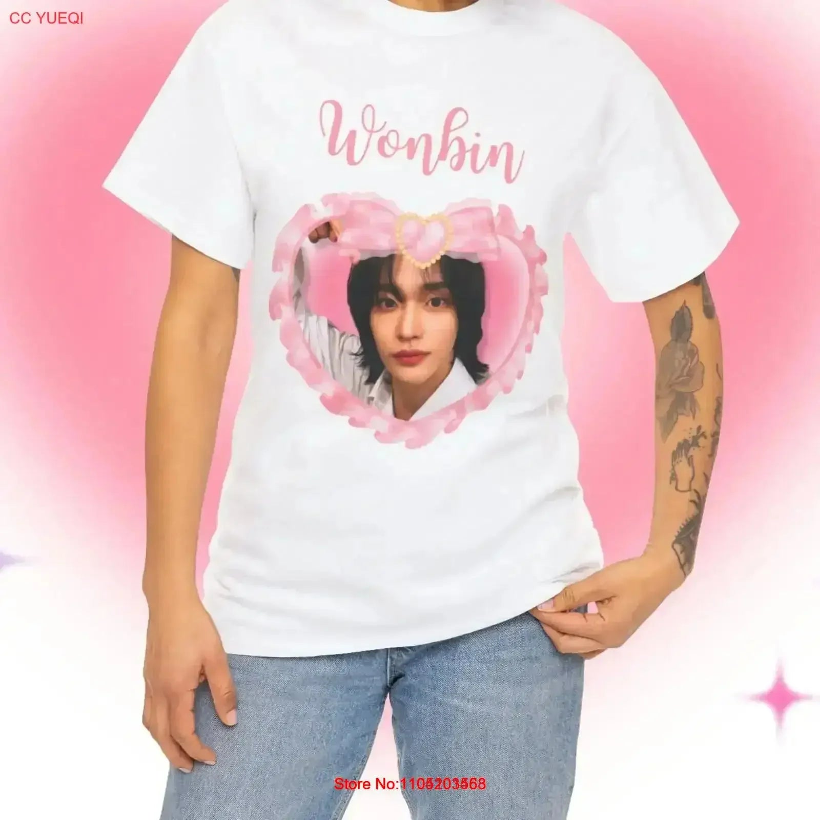 RIIZE Wonbin Coquette Bow K-POP T SHIRT