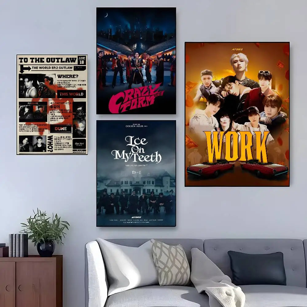 ATEEZ Poster HD aesthetic decor