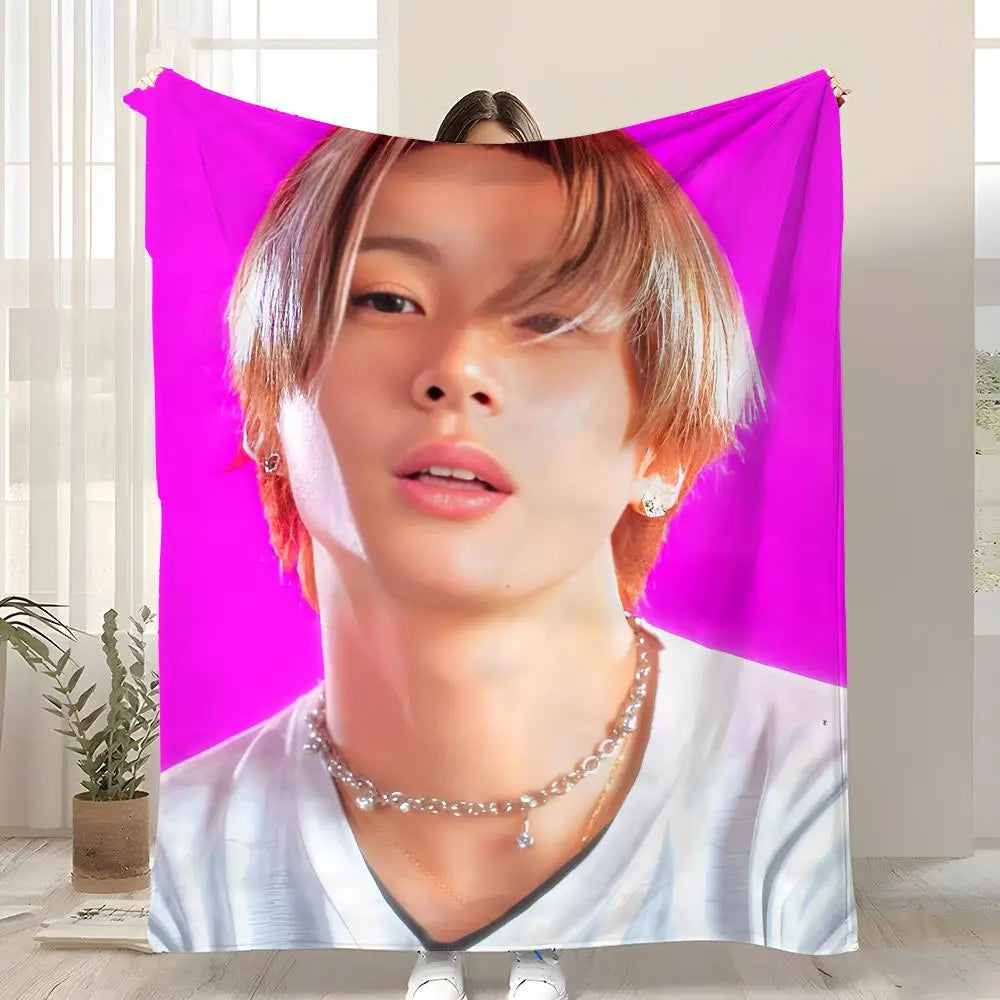 K-POP RIIZE Throw Soft Coral Fleece Blanket