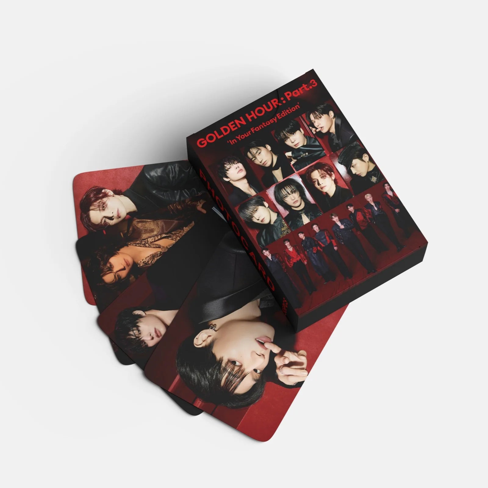 55pcs ATEEZ In Your Fantasy GOLDEN HOUR: Part.3 Album LOMO Cards