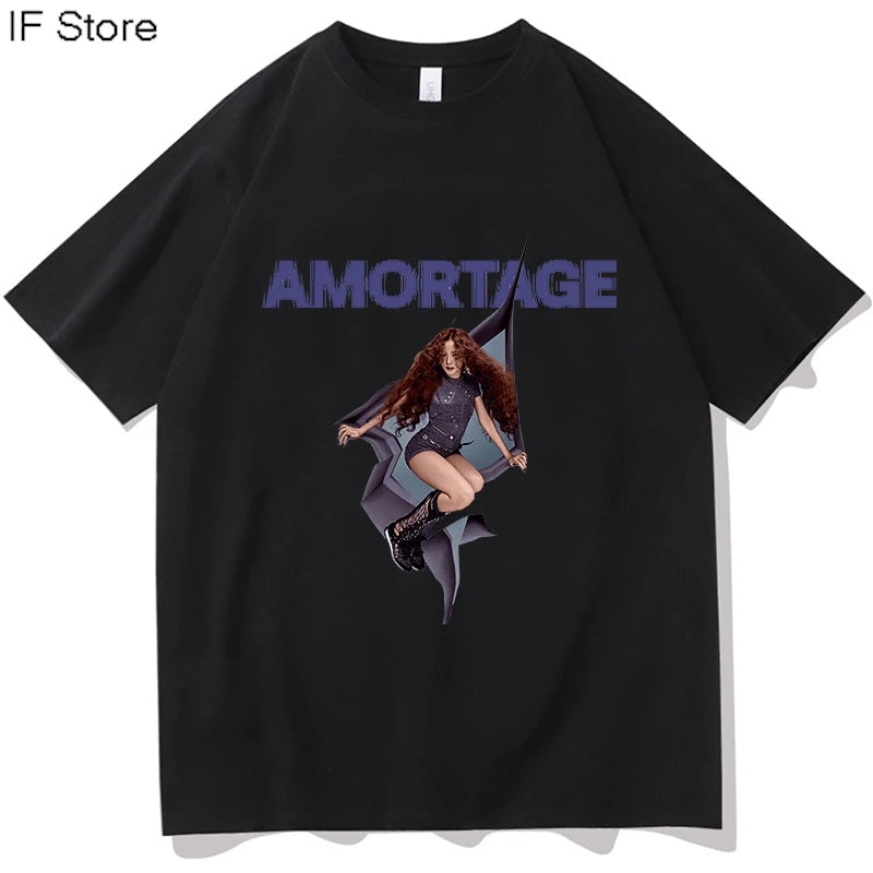 JISOO earthquake 2025 T-shirt Cotton Short Sleeve Round Neck Tees Unisex Streetwear Aesthetic Tops