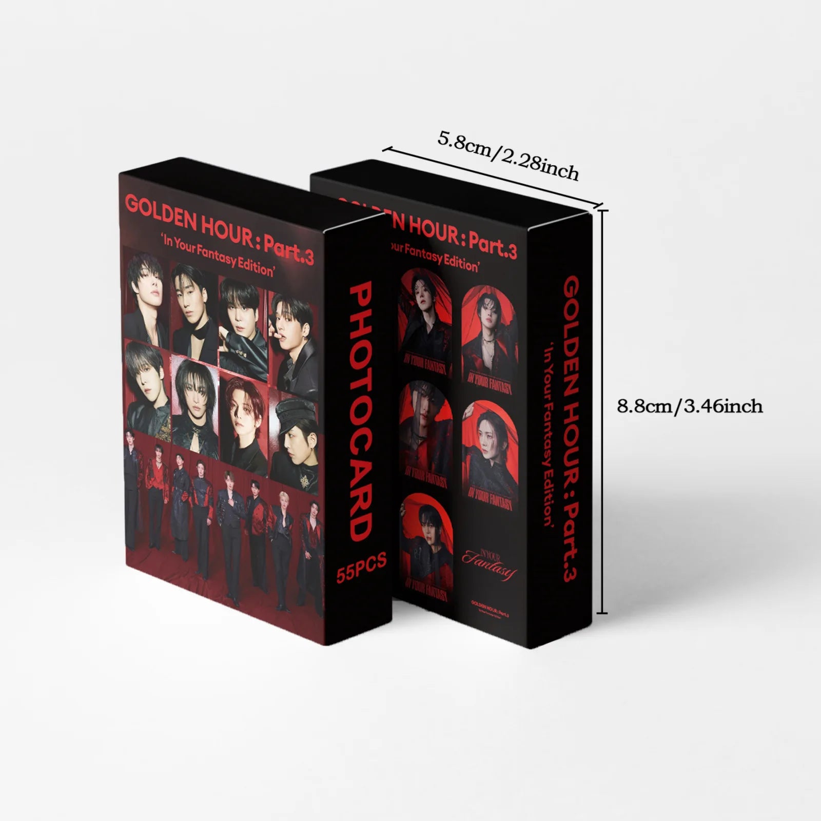 55pcs ATEEZ In Your Fantasy GOLDEN HOUR: Part.3 Album LOMO Cards