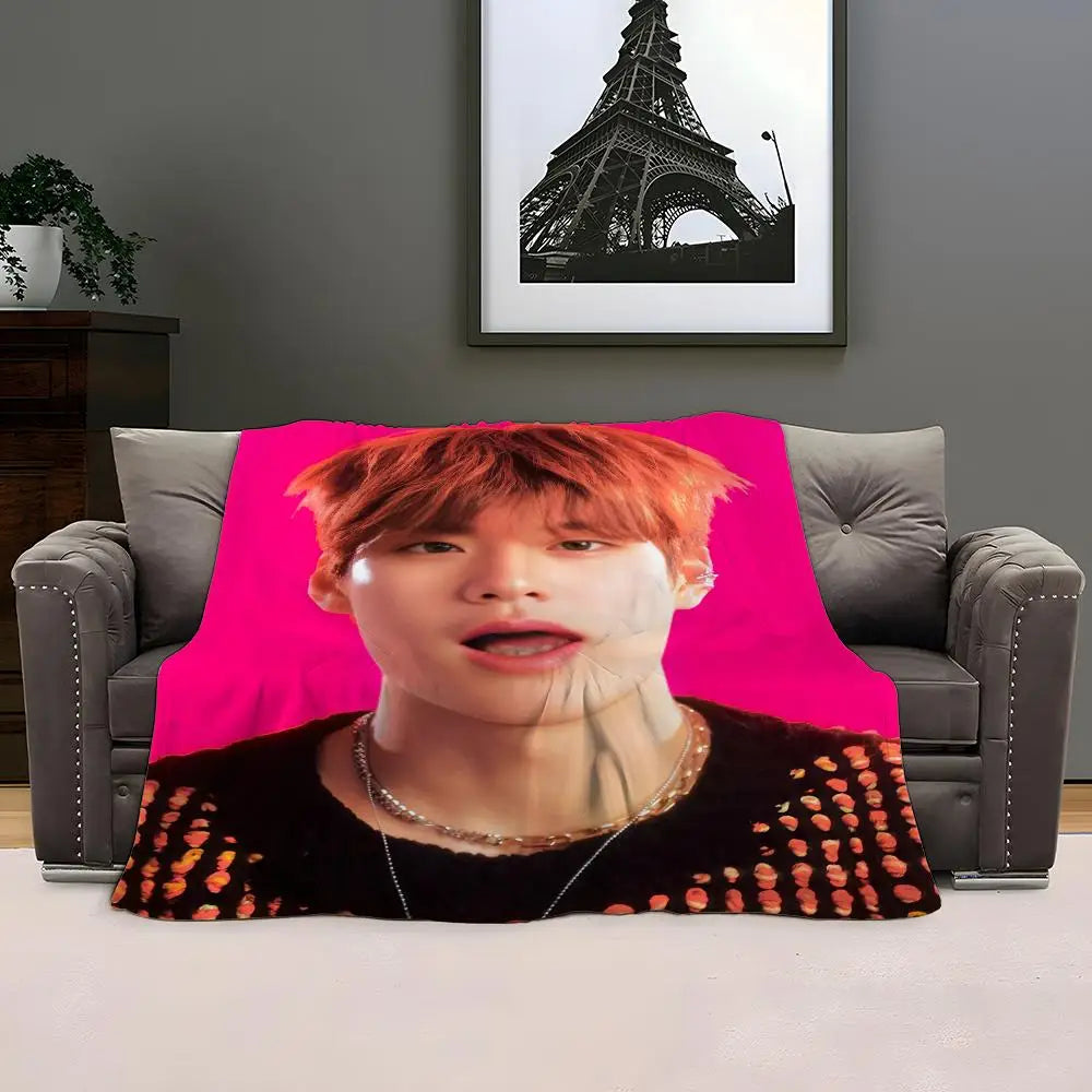 K-POP RIIZE Throw Soft Coral Fleece Blanket
