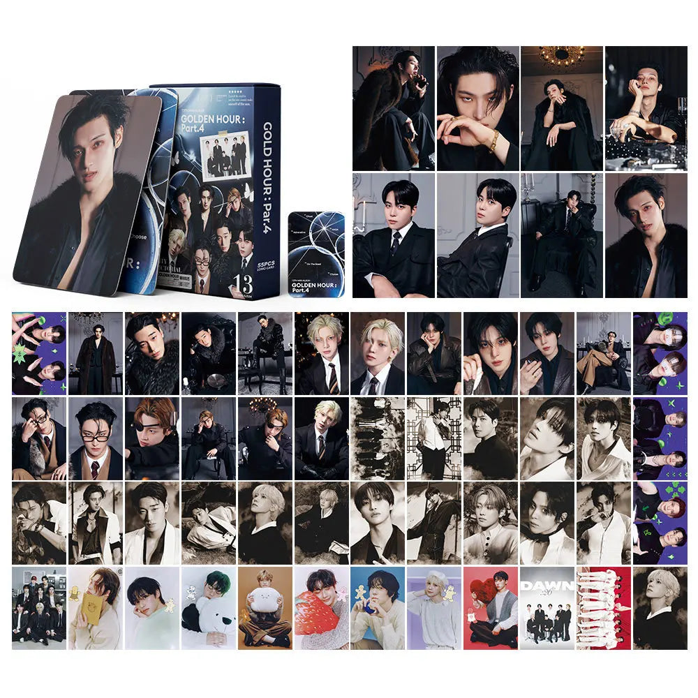 55pcs ATEEZ Golden Hour Part.4 Lomo Cards