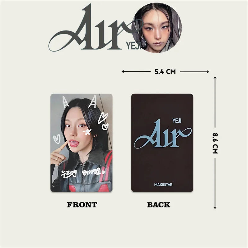 5pcs/set ITZY YEJI Single Album LOMO Card AIR