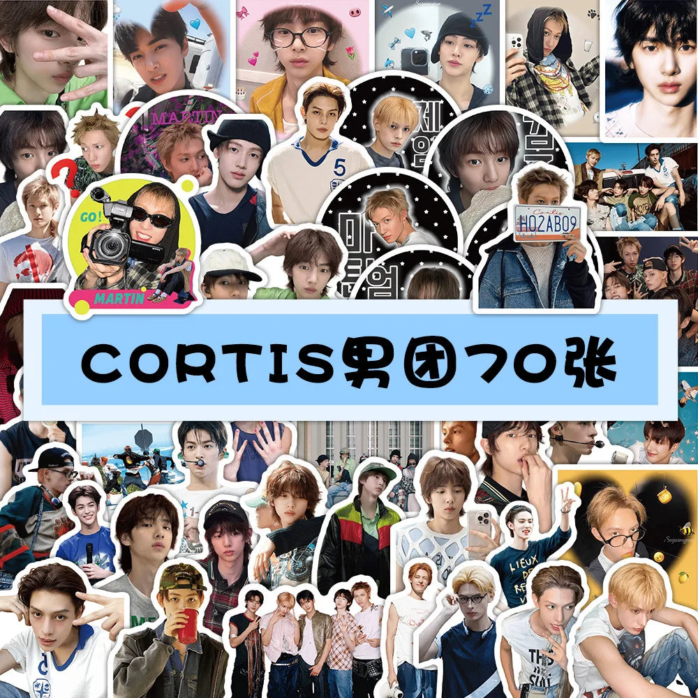 70PCS CORTIS Stickers Decorative Phone Cases, Handbooks, Notebooks