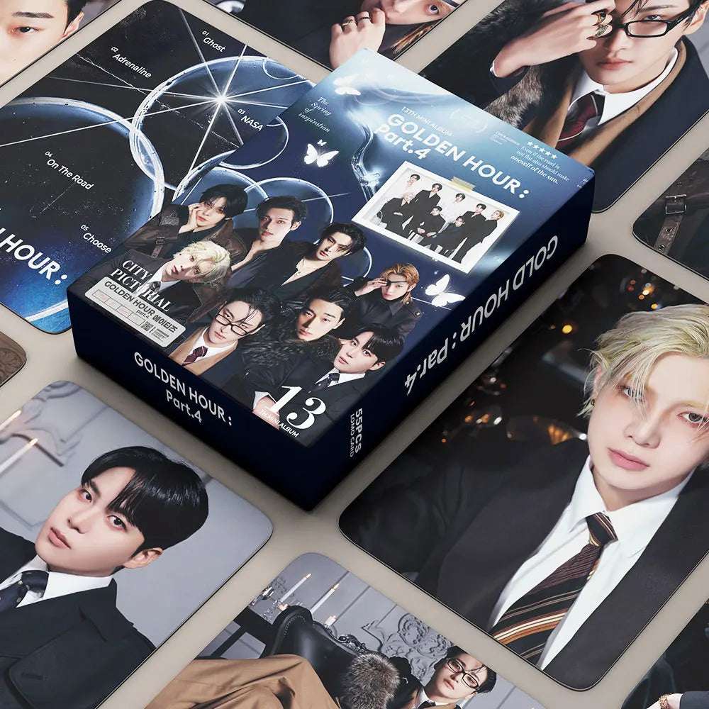 55pcs ATEEZ Golden Hour Part.4 Lomo Cards