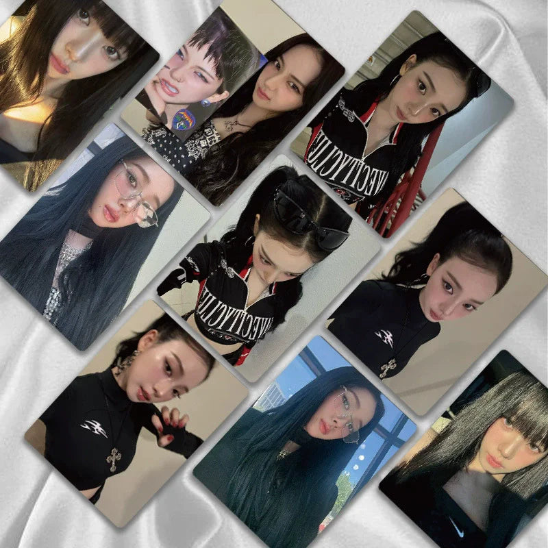 50PCS KARINA Laser Lomo Cards Set Fans Collection Gift