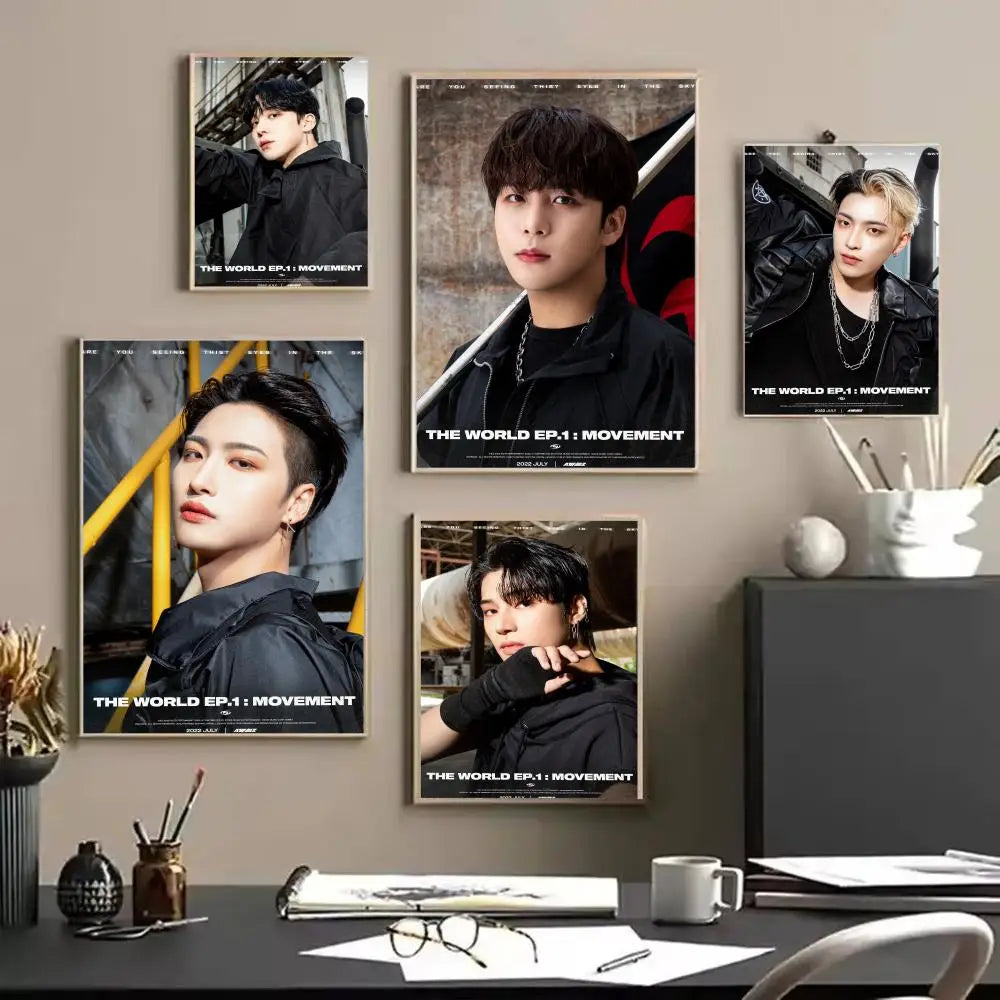 ATEEZ Poster Stickers HD Waterproof Wall Art