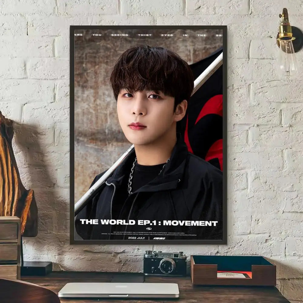 ATEEZ Poster Stickers HD Waterproof Wall Art
