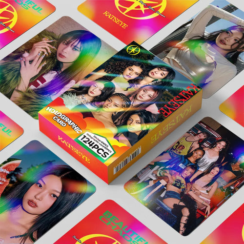 124Pcs KATSEYE BEAUTIFUL CHAOS Lomo Cards