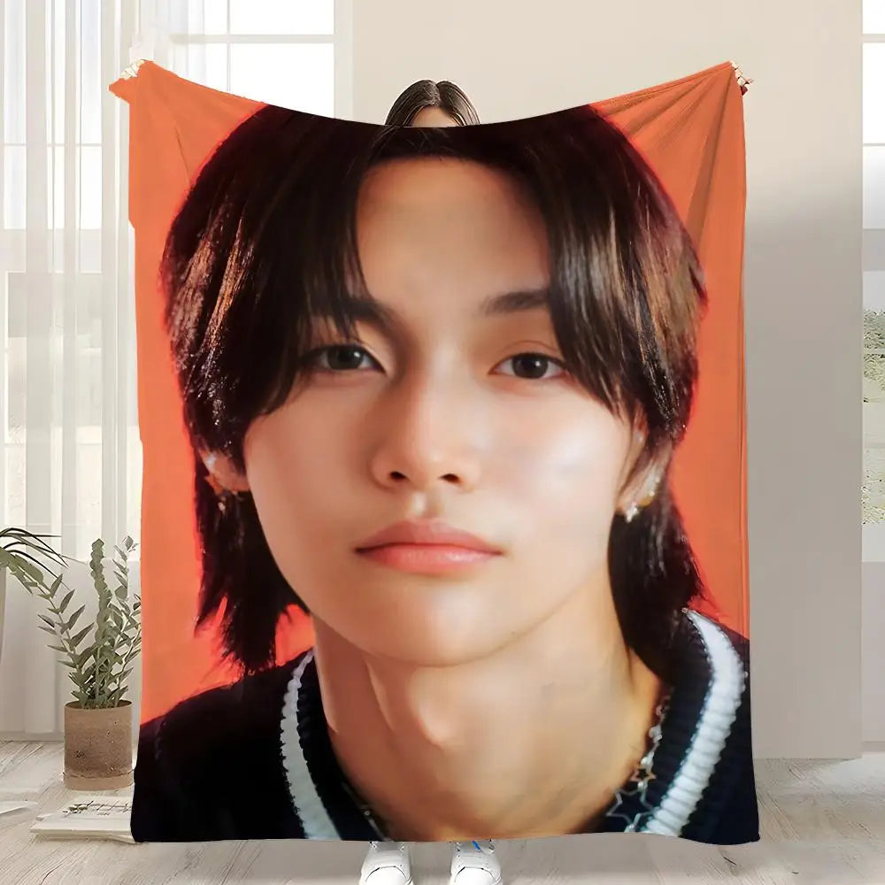 K-POP RIIZE Throw Soft Coral Fleece Blanket