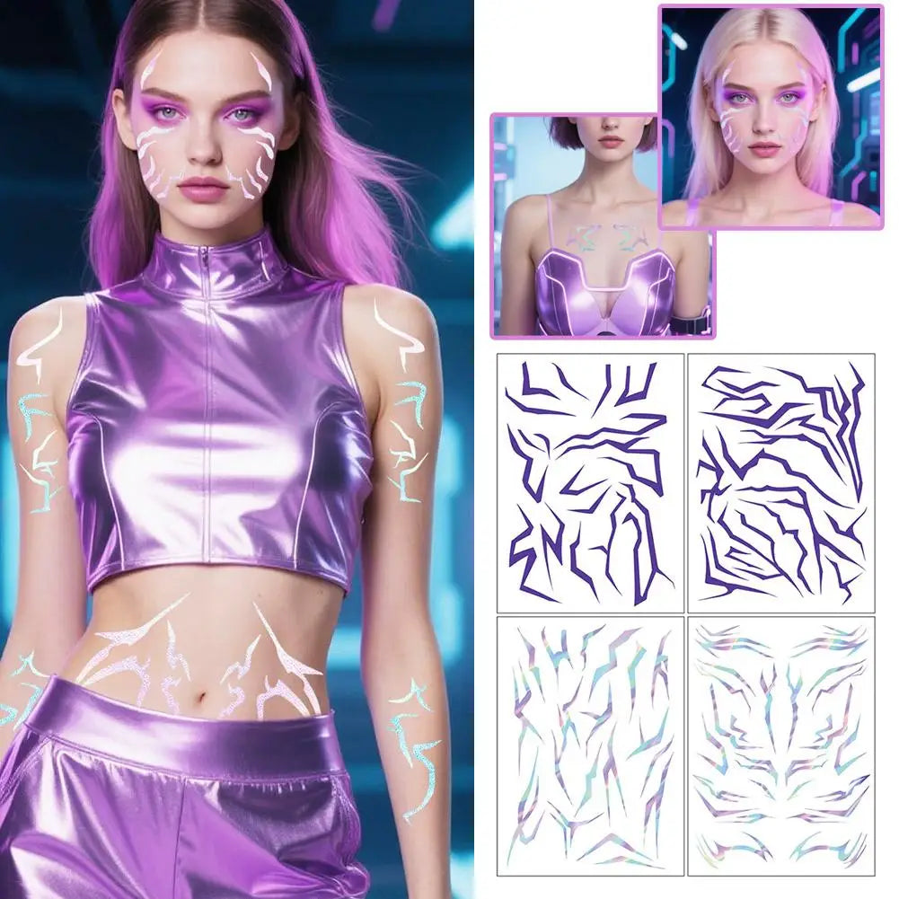 4PCS K-POP DEMON HUNTERS ‘RUMI’ Temporary Tattoo Set