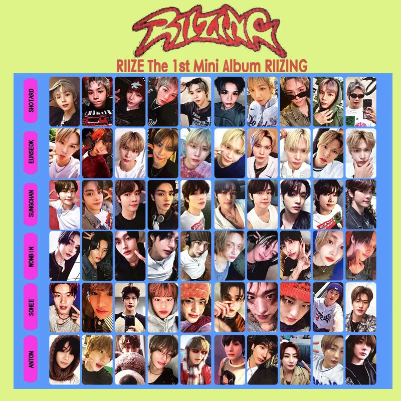 KPOP 6pcs/set RIIZE Mini Album RIIZING Group LOMO CARDS