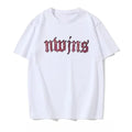 New Jeans Letter Printed Short-sleeved Ladies' T-shirt New Casual Loose Pattern T-shirt Spice Comfortable Short-sleeved Shirt