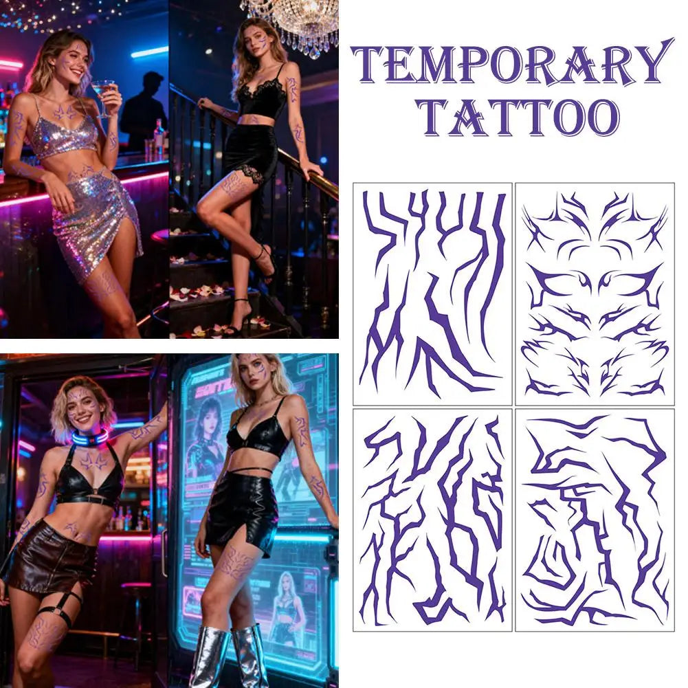 4PCS K-POP DEMON HUNTERS ‘RUMI’ Temporary Tattoo Set